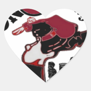 Bring It On - Speelse kerst- en ruimtemashup Hart Sticker