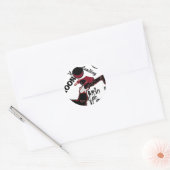 Bring It On - Speelse kerst- en ruimtemashup Ronde Sticker (Envelop)