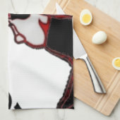 Bring It On - Speelse kerst- en ruimtemashup Theedoek (Quarter Fold)