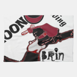 Bring It On - Speelse kerst- en ruimtemashup Theedoek