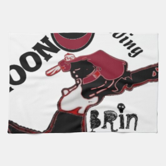 Bring It On - Speelse kerst- en ruimtemashup Theedoek (Horizontaal)