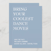 BRING JE COOLSTE DANSPAS TROUW FUNNY SAVE THE DATE (Voorkant / Achterkant)