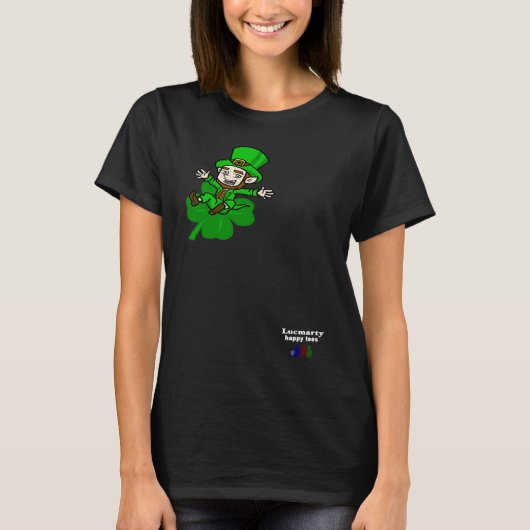 Bring Luck on St Patrick Day Leprechaun T-shirt (Voorkant)