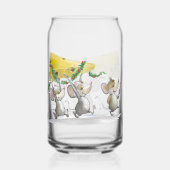 Bringing In The Christmas Cheese Blikvorm Glas (Achterkant)