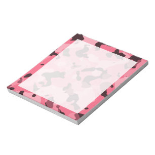 Brink Roze Camo; Camouflage Notitieblok