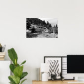 Brinnon, WA Uitzicht van de Olympische Inn op het  Poster (Thuiskantoor)