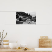 Brinnon, WA Uitzicht van de Olympische Inn op het  Poster (Keuken)