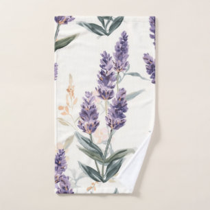Brins de Lavande Aquarelle Botanique Floral Violet