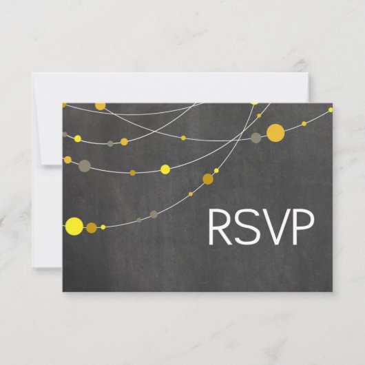 Brins de style Tableau jaune de RSVP craie (Devant)