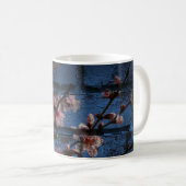 Brique Bleue et Fleur Mug (Devant droit)