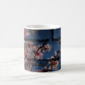 Brique Bleue et Fleur Mug (Centre)
