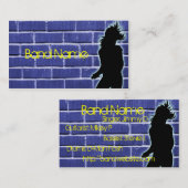 Brique de cartes de visite de groupe de rock (Devant / Derrière)