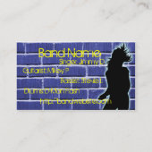 Brique de cartes de visite de groupe de rock (Dos)