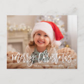 brique moderne lettrage carte photo de vacances (Devant)