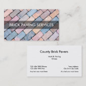 Brique pavant des cartes de visite (Devant / Derrière)