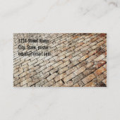 brique pavant le carte de visite de conception (Dos)
