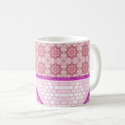 Brique rose Paisley Mug (Devant droit)