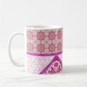 Brique rose Paisley Mug (Gauche)