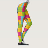 briques de construction rose leggings (Droite)