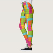 briques de construction rose leggings (Gauche)