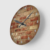 Briques : horloge murale à l'heure de la fin (Angle)