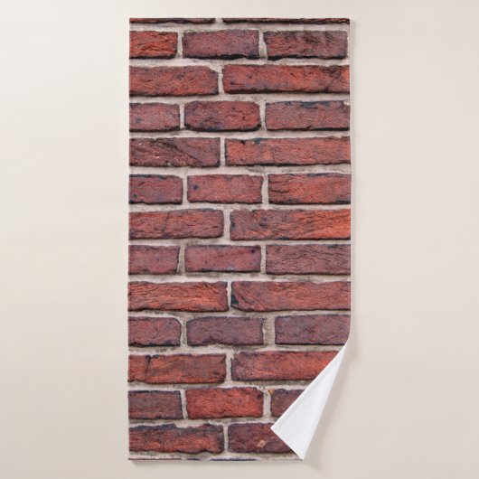 Briques murales brique mur brique rouge briques (Serviette de bain)