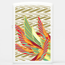Briquet de plumes tropicales