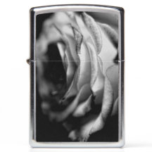 Briquet Zippo Rose Noir et Blanc