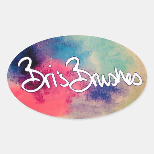Bri's Brushes sticker (Voorkant)