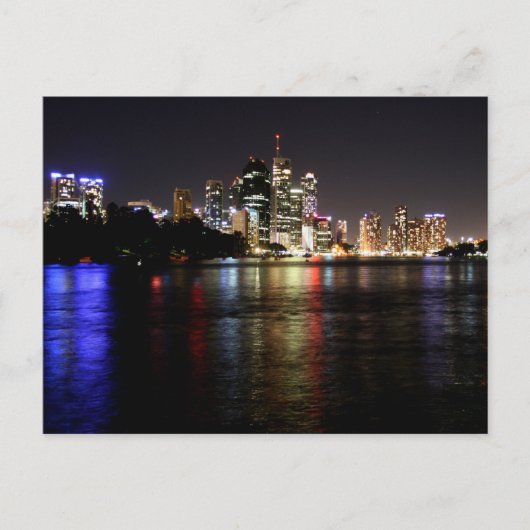 Brisbane à la carte postale de nuit (Devant)