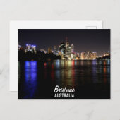Brisbane à la carte postale de nuit (Devant / Derrière)