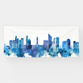 Brisbane Australia Skyline Blue Spandoek (Horizontaal)