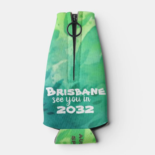 Brisbane Australië, 2032, Kangoeroe, Aussie Spirit Flesjeskoeler (Achterkant)