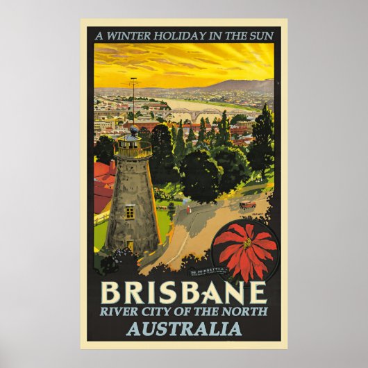 Brisbane, Australië reisposter Poster (Voorkant)