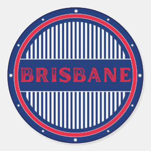 Brisbane City Pride Embleem – Australische identit Ronde Sticker
