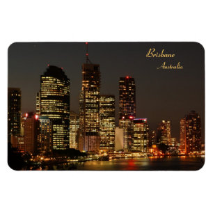 Brisbane City, Skyline de nuit, Australie - Magnet