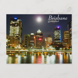 Brisbane 's nachts briefkaart