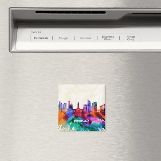 Brisbane Skyline Magneet (Insitu (Vaatwasser))