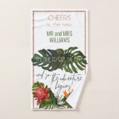 Brise tropicale Lush Floral Couper le gâteau Maria (Serviette à main)