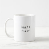 Briser Fluide amusant à deux tons de café Mug (Gauche)