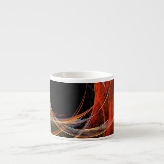 Briser le cercle Art Abstrait Espresso Mug (Devant)