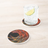 Briser le Dessous de verre de grès d'art Abstrait  (Côté)