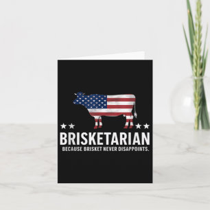 Brisketarian Brisket BBQ Voor Mannen Grappige Mann Kaart