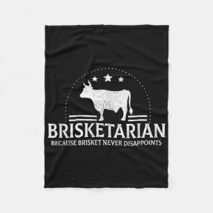 Brisketarian omdat Brisket Bbq nooit teleurstelt Fleece Deken
