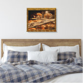 BriskPort Wrapped Canvas Afdruk (Insitu (Slaapkamer))