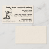 Brisky Bows Archery Visitekaartje (Voorkant / Achterkant)
