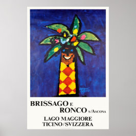Brissago e Ronco s Ascona, Zwitserland,Reizen Poster