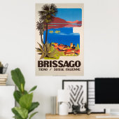 Brissago, Tessin, Suisse, Poster de voyage (Bureau à domicile)