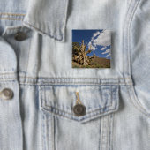 Bristlecone in het Ancient Bristlecone Forest, Vierkante Button 5,1 Cm (In situ)