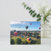Bristol Balloon Fiesta Briefkaart (Staand voorkant)